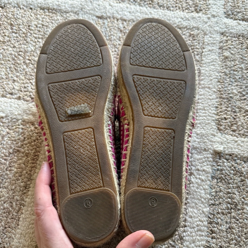 Tory Burch Sz 6 Pink Espadrilles - Picture 5 of 7